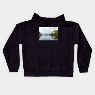 Toronto City View from the Island by Lake Ontario Kids Hoodie